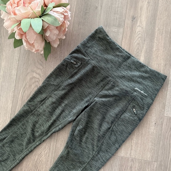 Eddie Bauer Motion Heather Green High Rise Trail Leggings - Picture 3 of 9